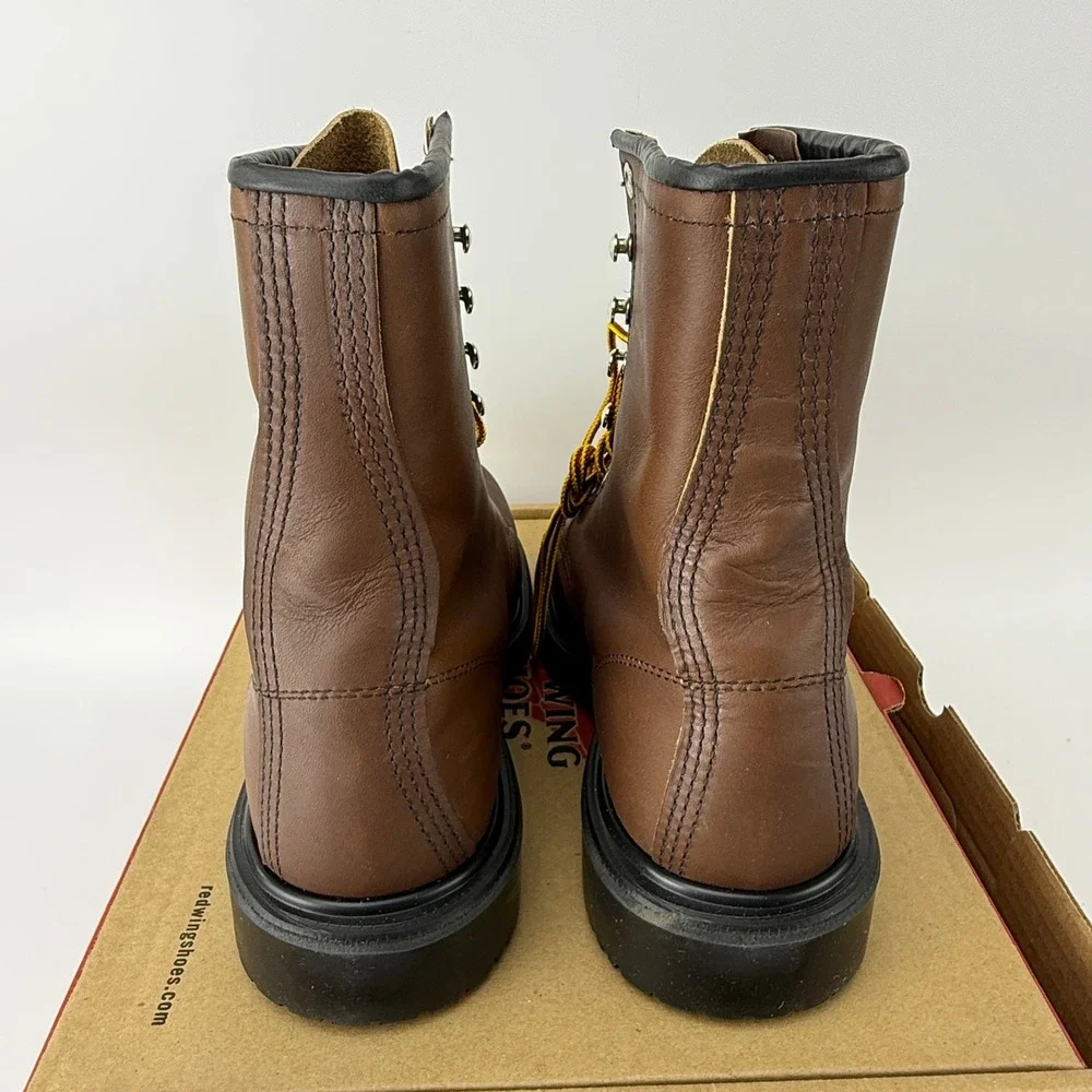 Red Wing 2233 SuperSole 8 Inch Steel Toe Work Boots Mens 8.5 EE Brown NIB